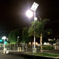 commercial parking lot lighting project